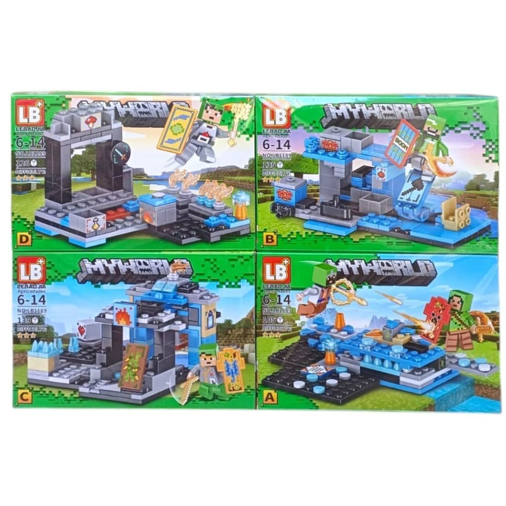 Blocos de Montar My World com mais 500 peças colecione Lego