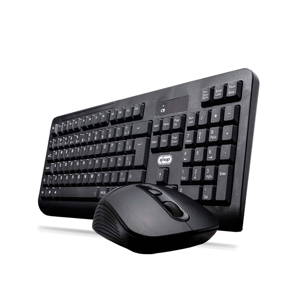 Kit Teclado Mouse Slim 2.4ghz Sem Fio Wireless Pc Computador Notebook