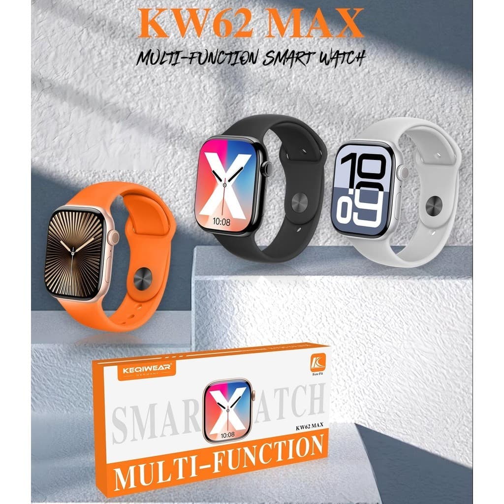 smartwatch relogio masculino KW62 MAX (47MM) 2 Pulseira inteligentes Seires 10 2025  Gps ChatGPT NFC