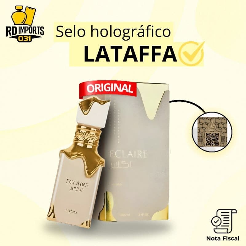 Perfume Árabe Lattafa Eclaire Eau De Parfum 100ml Feminino - Original Importado Com Selo Holográfico