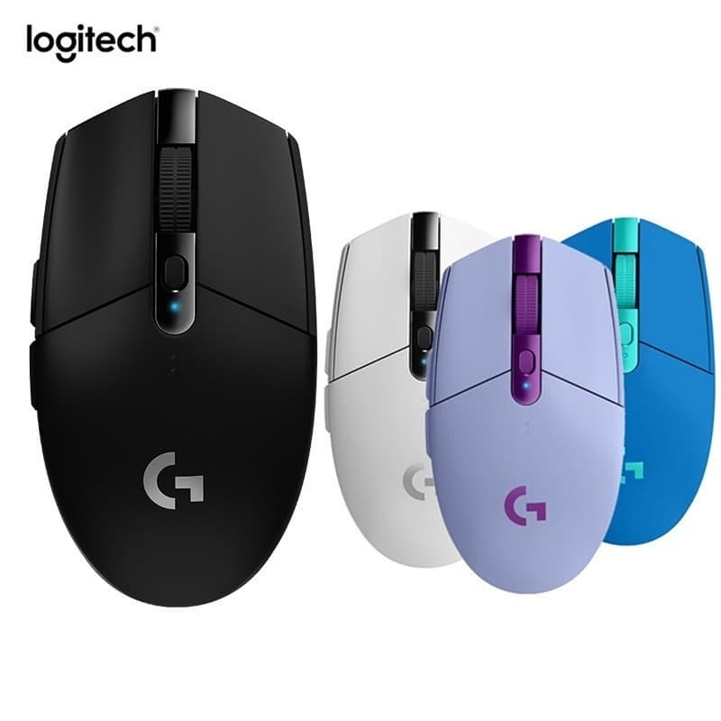 Mouse sem fio Logitech G304 2.000 DPI, Design ergonômico, travamento de atraso, silencioso