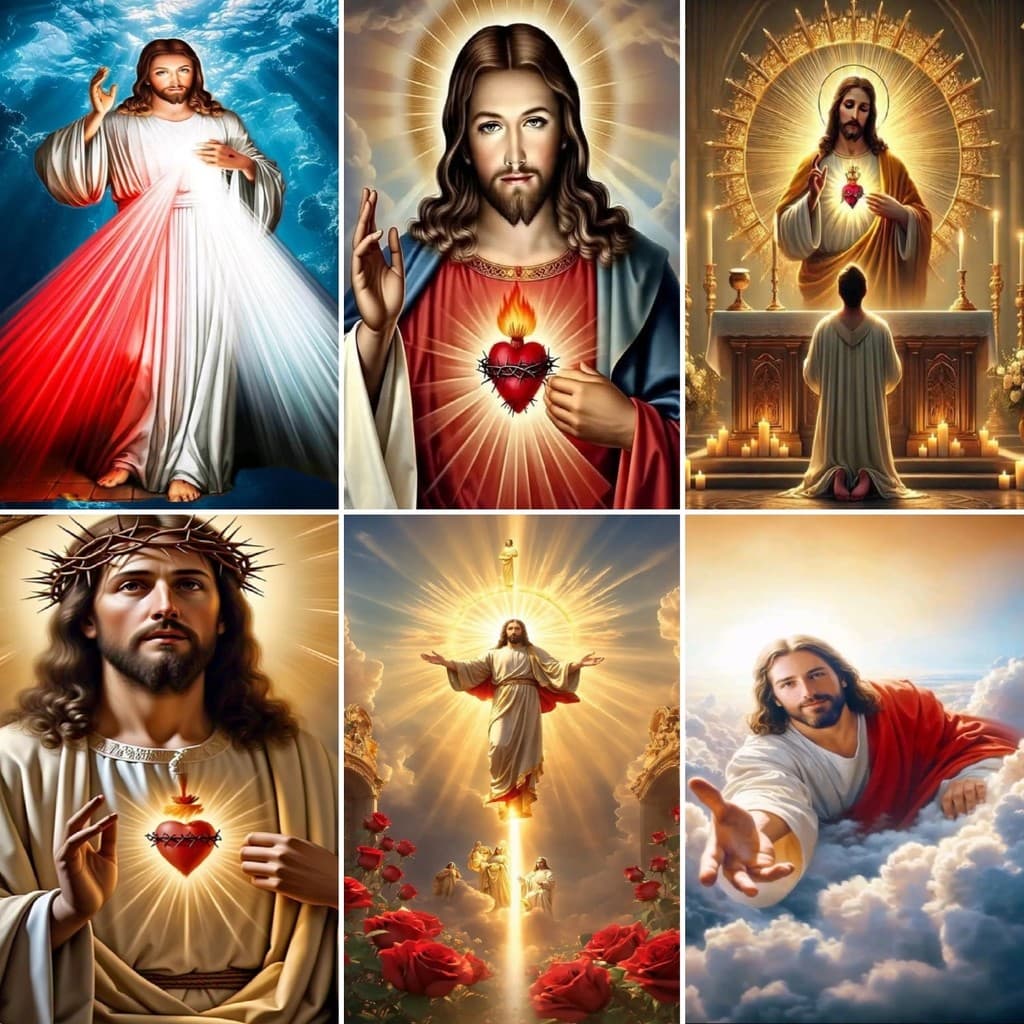 Conjunto De Pintura Diamante | Jesus Padrão 5D DIY Redondo/Quadrado Completo Broca Lona Com Número Artesanato Presente D