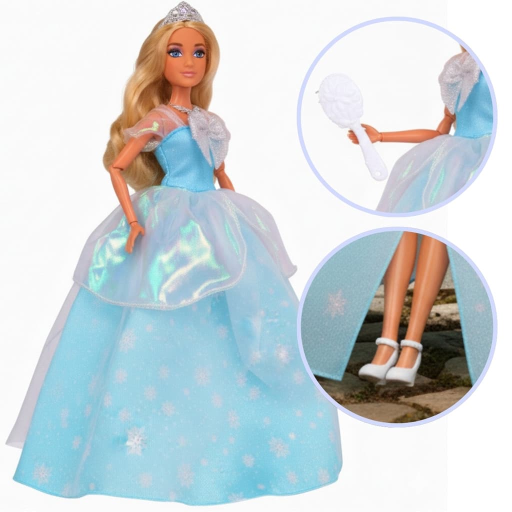 Boneca Princesa Anlily Articulada Com Vestido Castela Original Brinquedo Infantil De Menina Boneca De Coleção