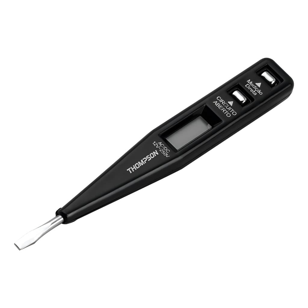 Chave Caneta Teste De Voltagem E Corrente Digital 12v À 220v Thompson