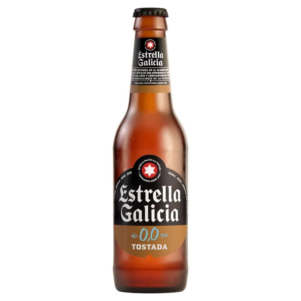Cerveja Estrella Galicia 0,0% Tostada Long Neck 330ml