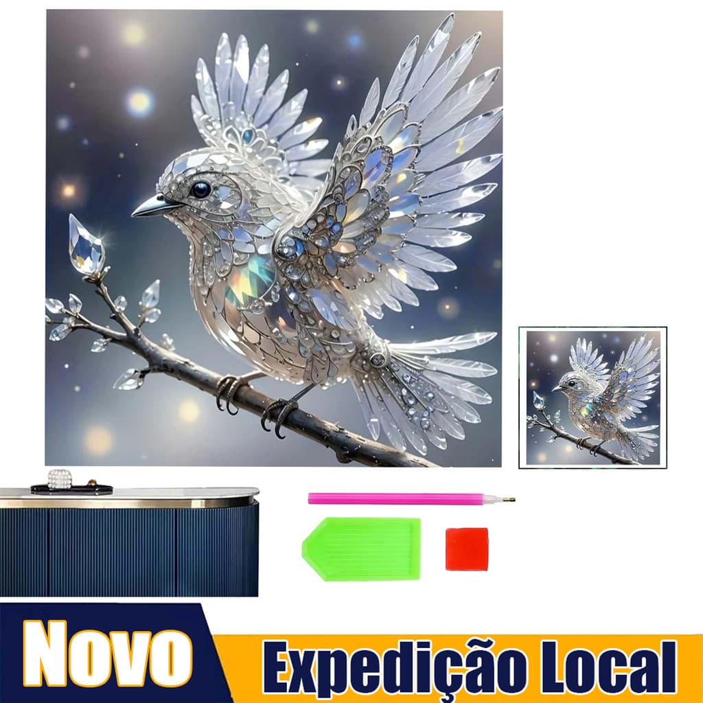 30*30 cm pardal pintura diamante conjunto 5D diamante arte cheia de diamantes decoração tridimensional
