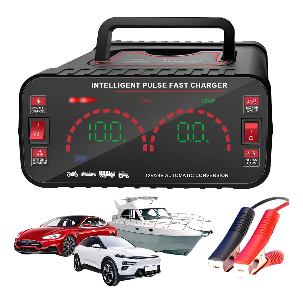 Carregador de Bateria Automotiva, Power Bank Carregador Portátil Start Motor 12V para Carros Motos Caminhões
