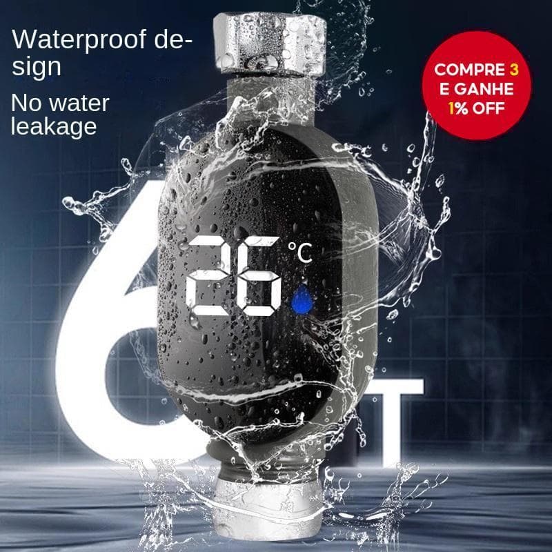 Termômetro Universal De Água Para Chuveiro Controlador De Temperatura Bebês Com LED visual Mangueira De Torneira