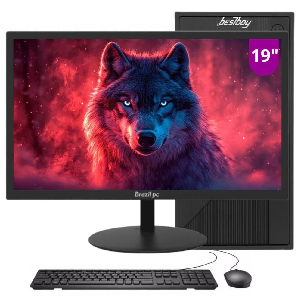 Computador Completo Intel I7 16gb Ram Ssd 512gb Monitor 19" Windows 10 Trial - BestBoy 