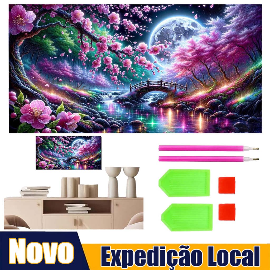 70*40 cm Flor de cerejeira pintura diamante conjunto 5D diamante arte cheia de diamantes decoração tridimensional