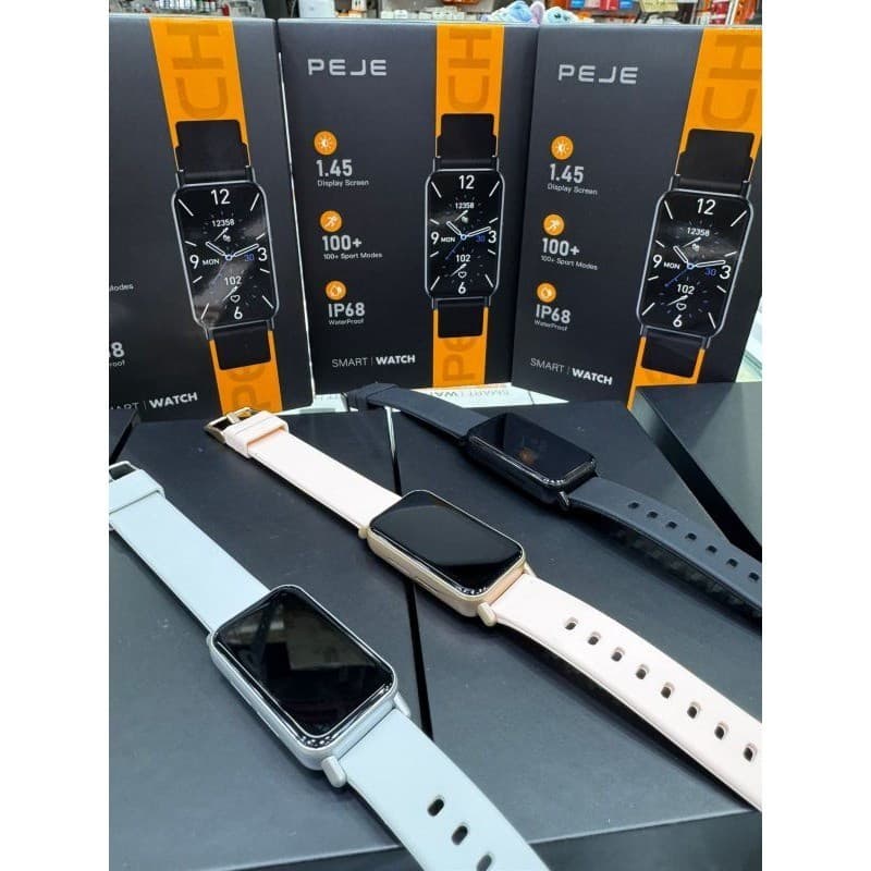 Relógio Inteligente Smartwatch PEJE Band1 Tela 1.45" HD IP68 Chamadas Bluetooth strava prova d'água
