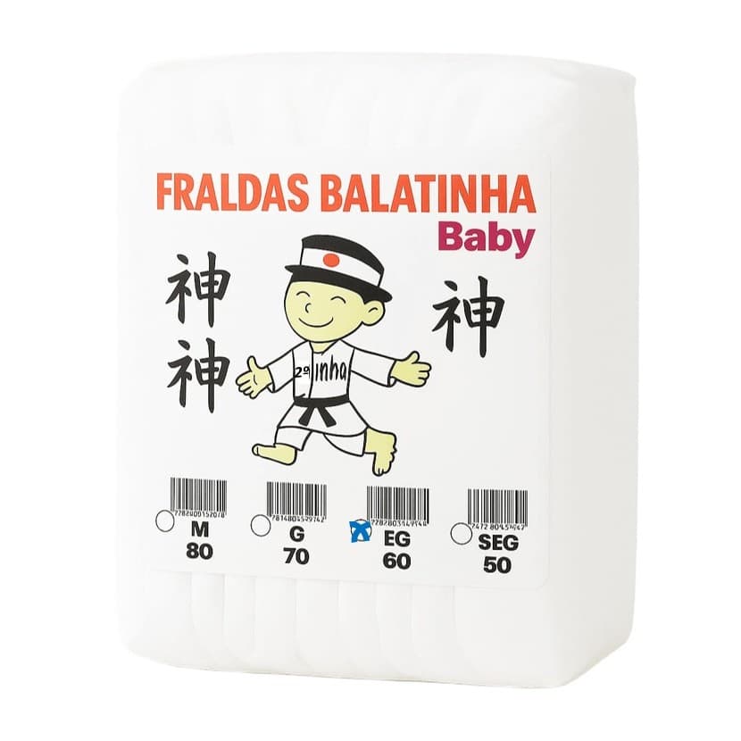 Fraldas Segunda Linha Infantil Mega EG 60 Unidades