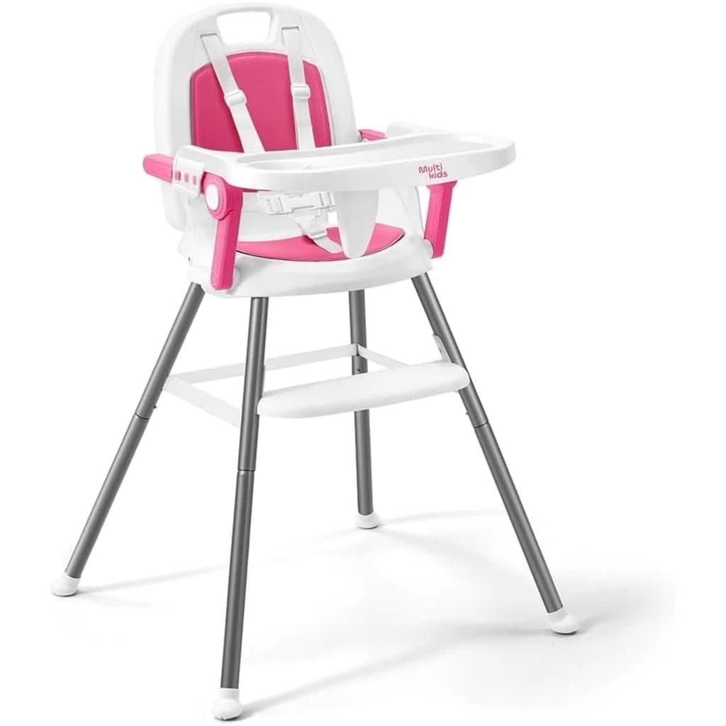 Cadeira de Alimentação 3 em 1 Berry Multikids - Rosa