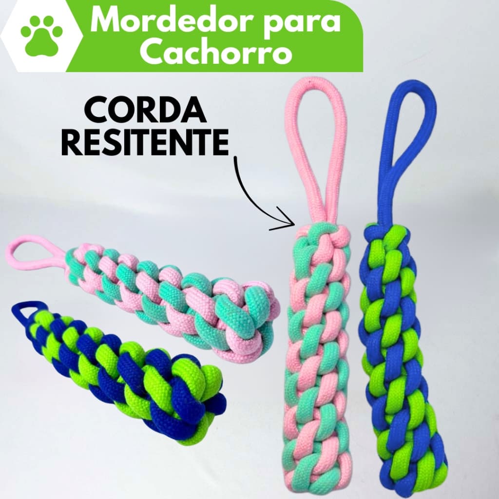Mordedor para Cachorro, Brinquedo de Corda Material Resistente para Animal de Medio Grande Porte