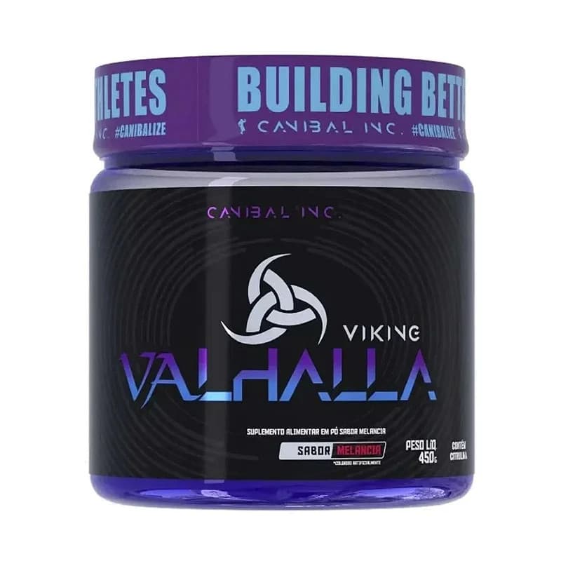 Pré Treino Viking Valhalla Sabor Melancia Pote 450G Canibal