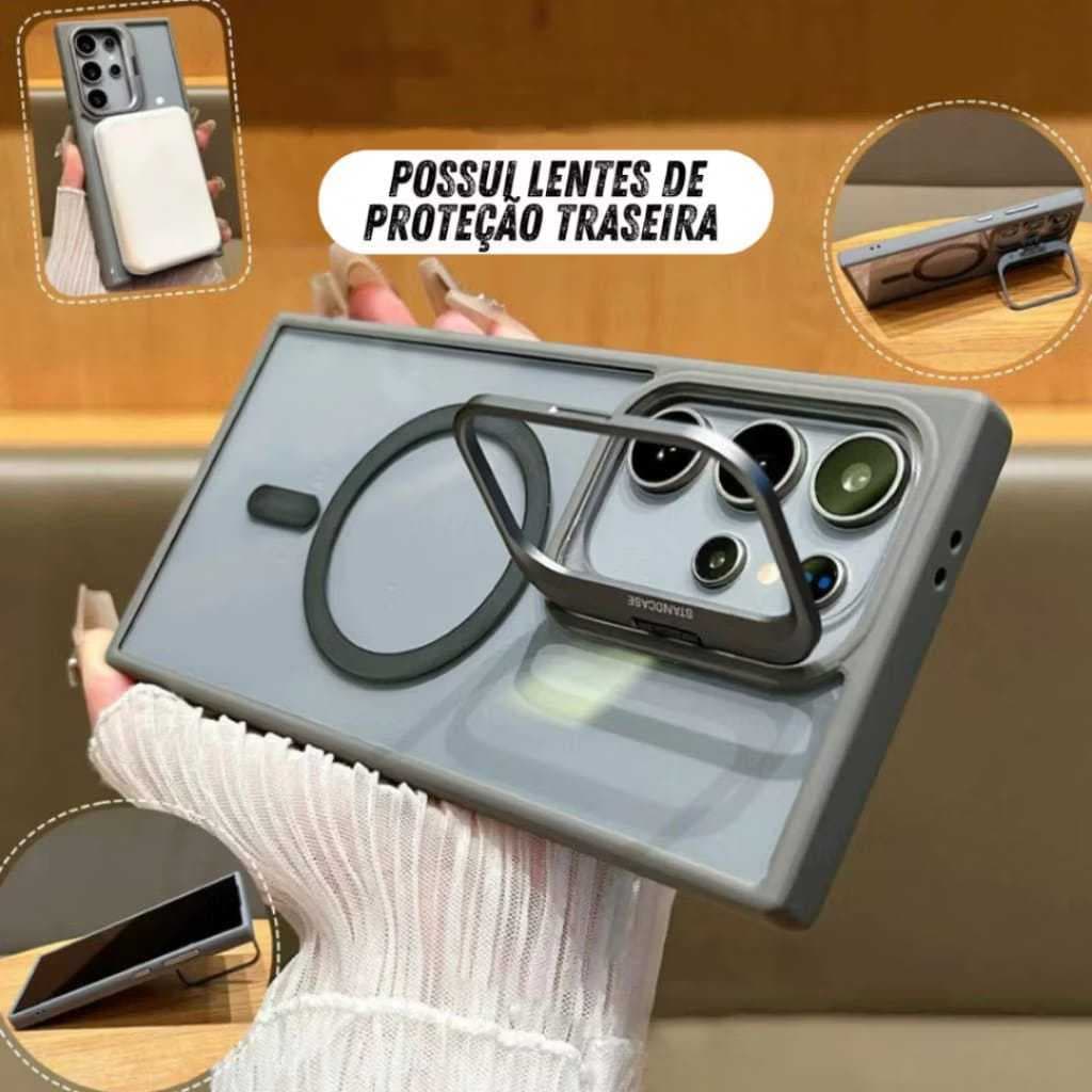 Capa para S23 / S24 / S25 S26 com MagSafe + Proteção de Lente da Câmera