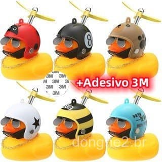 Decoração de Capacete de Pato para Carro, Motocicleta, Bicicleta com Fita 3M Grátis