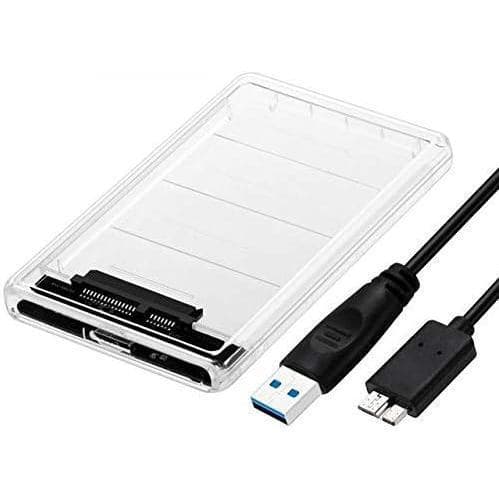 Case para HD e SSD 2.5 ECASE-300 | Gaveta Externa USB 3.0 Transparente