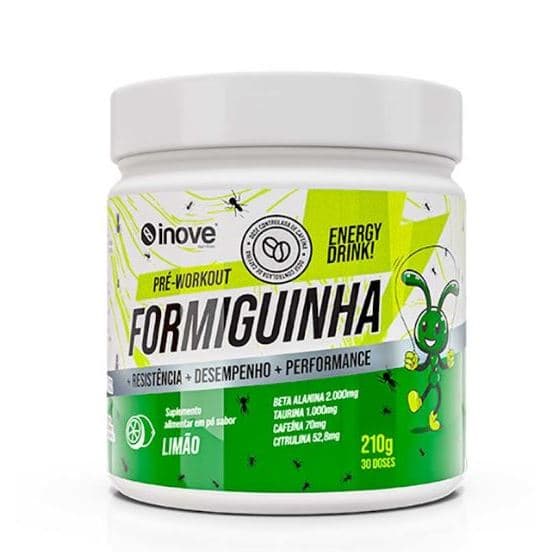 Formiguinha Pré Treino - Pó - Sem Glúten - Energia Disposição Treino Academia - 210g