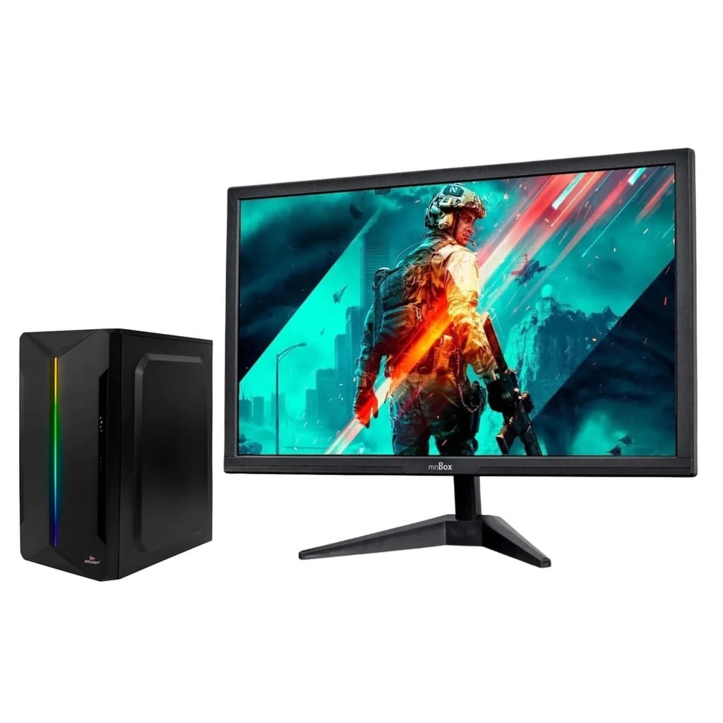 Monitor 24 Pol Computador Intel Core i5 4ª Geração 8GB SSD 256GB Windows 11