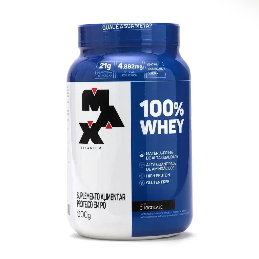 100% Whey Protein Chocolate 900g - Max Titanium