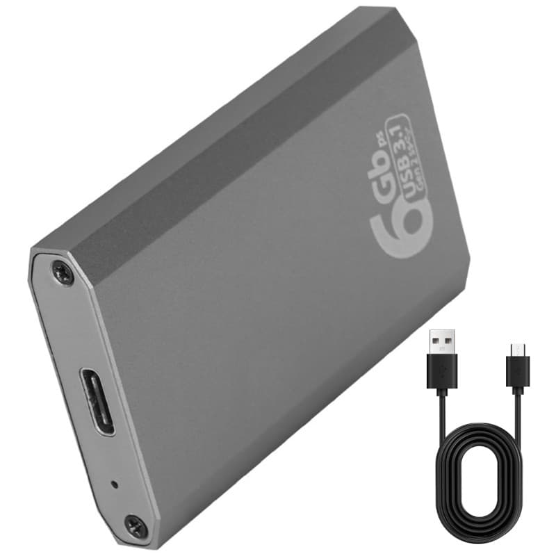 Estone Toolless mSATA SSDs Caixa Externa USB Type C Shell Alumínio Para Armazenamento E Transferência Profis