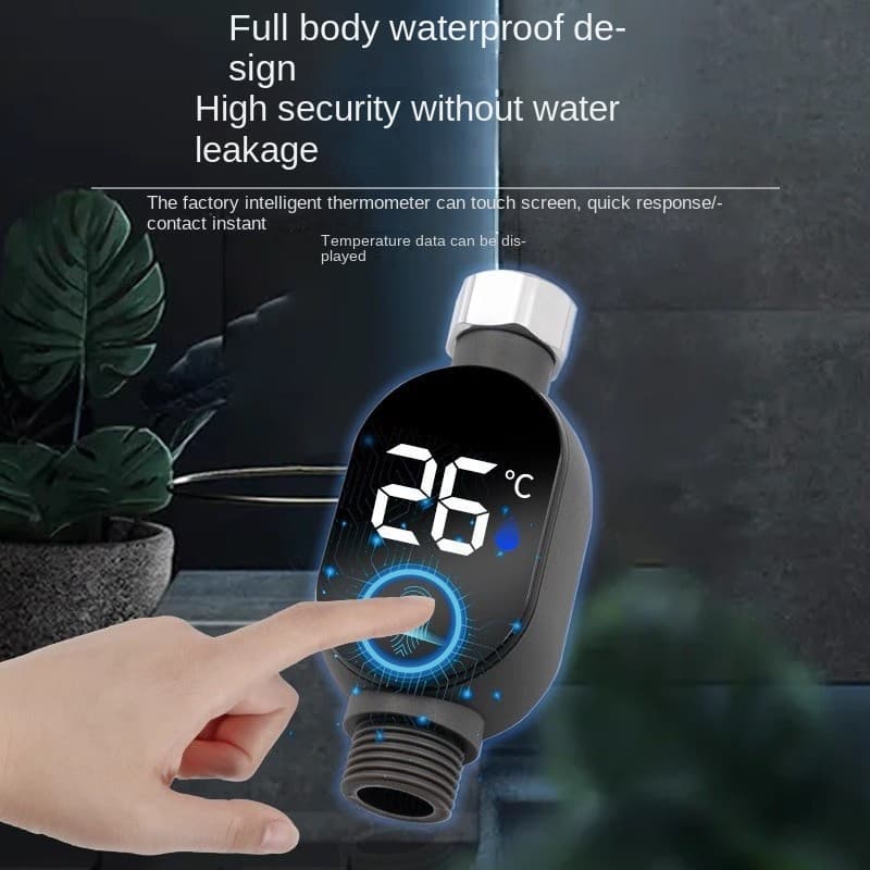 Termômetro Digital de Display Led com Medidor de Temperatura de Água Universal para Chuveiro Controlador De Temperatura