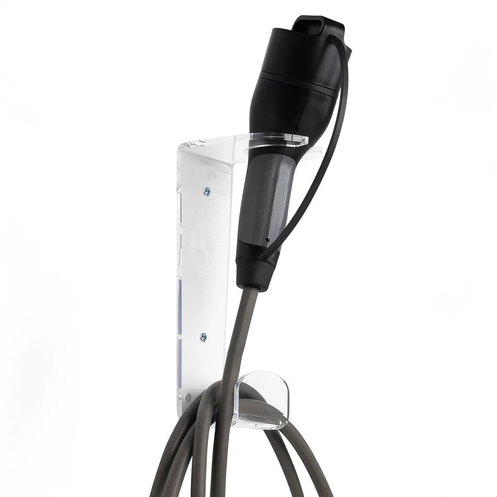 Suporte Universal Em Acrílico Para Bocal De Carregador Veicular Elétrico E Híbrido Wallbox