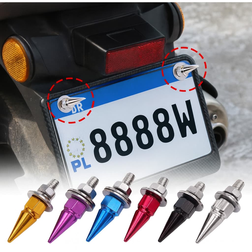 Parafuso Placa Carro Moto Porca Arruela Inox Aluminio Esportivo Universal