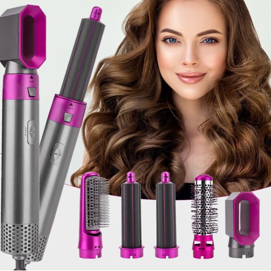 Escova 5 em 1 Secador, Pente, Modelador, Aumenta volume Profissional 110V vancon