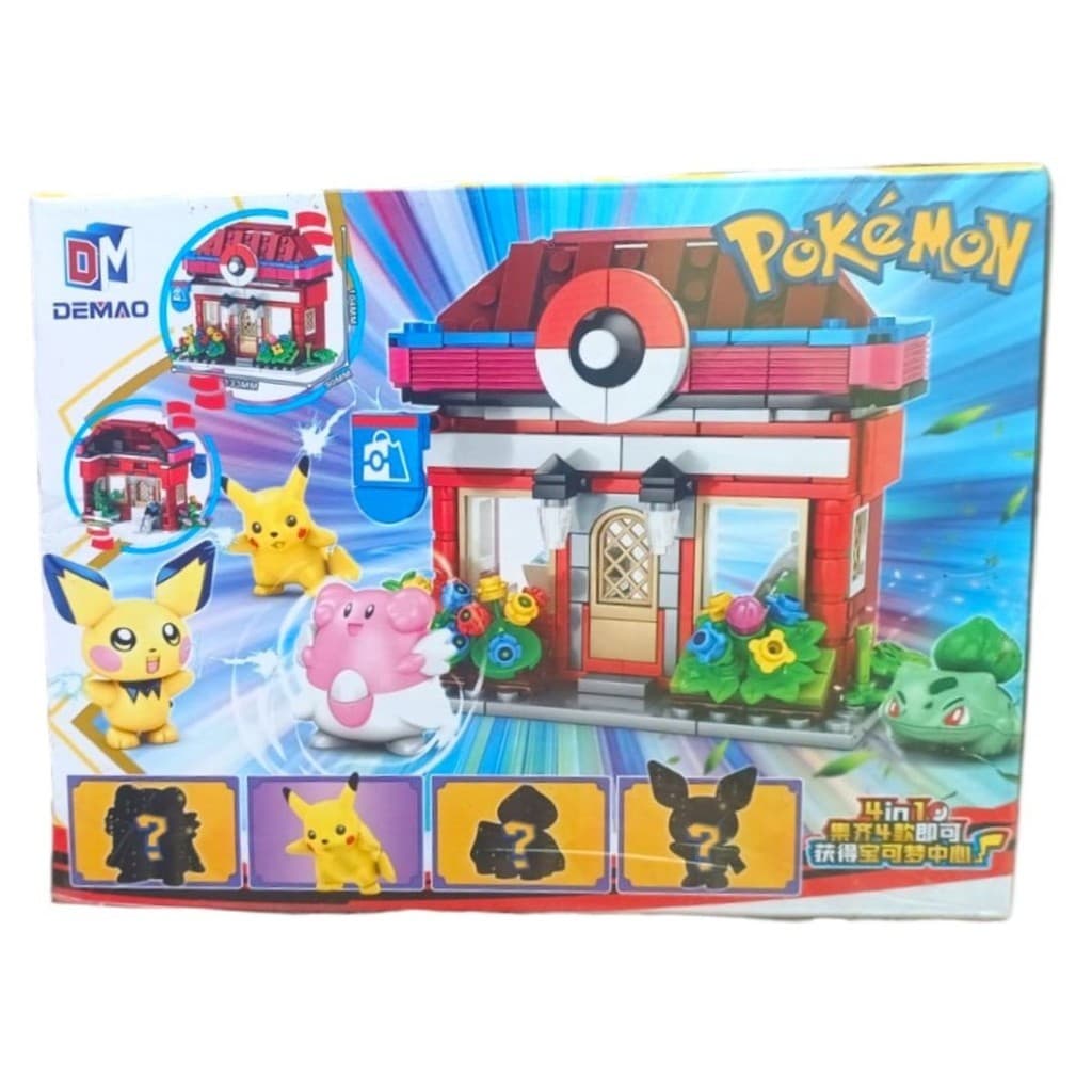 Centro Pokemon Blocos de Montar Lego com mais de 300 peças colecione Pokémon Centro