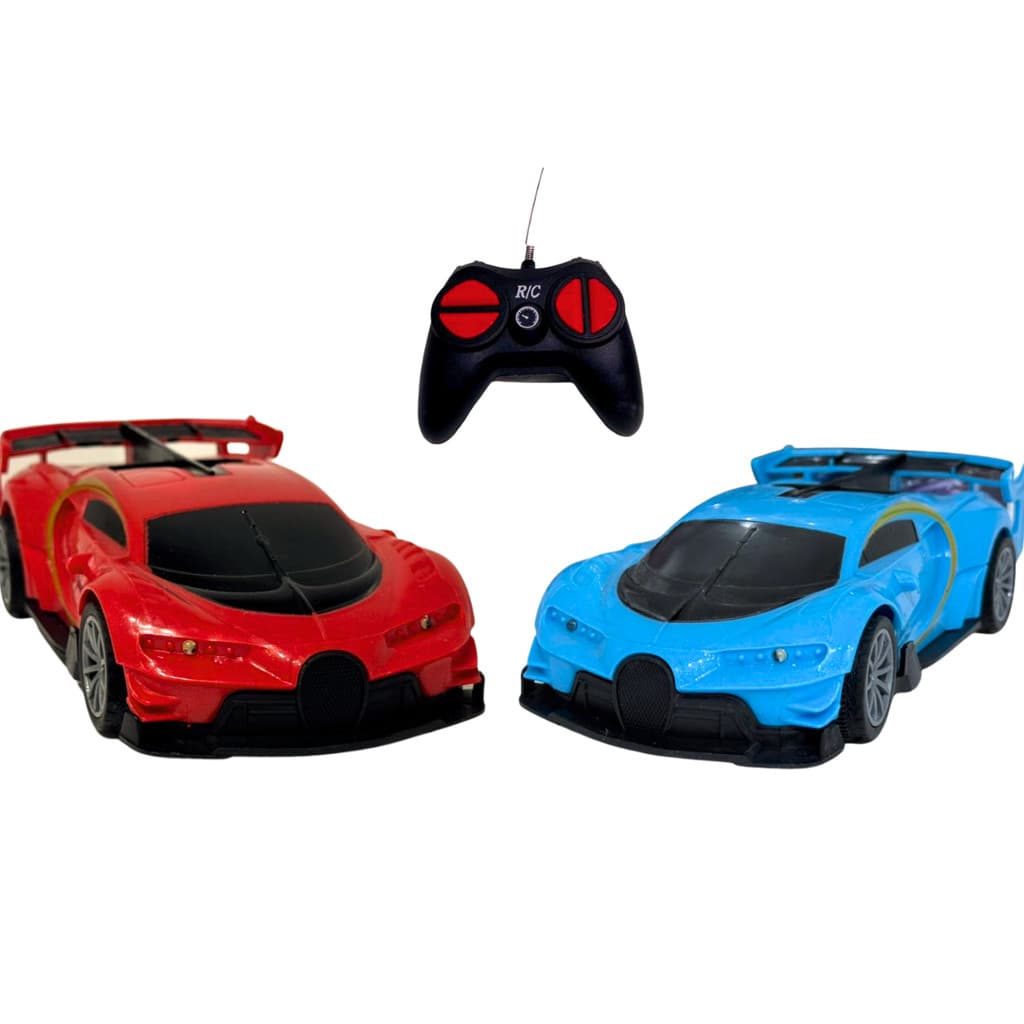 Carrinho De Controle Remoto Grande Pilha Farol Led Carro Brinquedo Infantil Bugatti Esportivo Drift