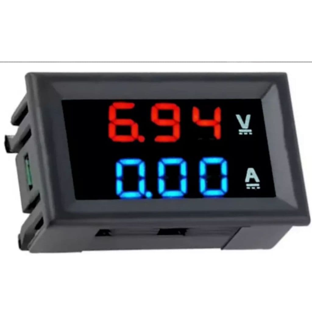 VOLTIMETRO E AMPERIMETRO DIGITAL DC 0-100V 0-10A