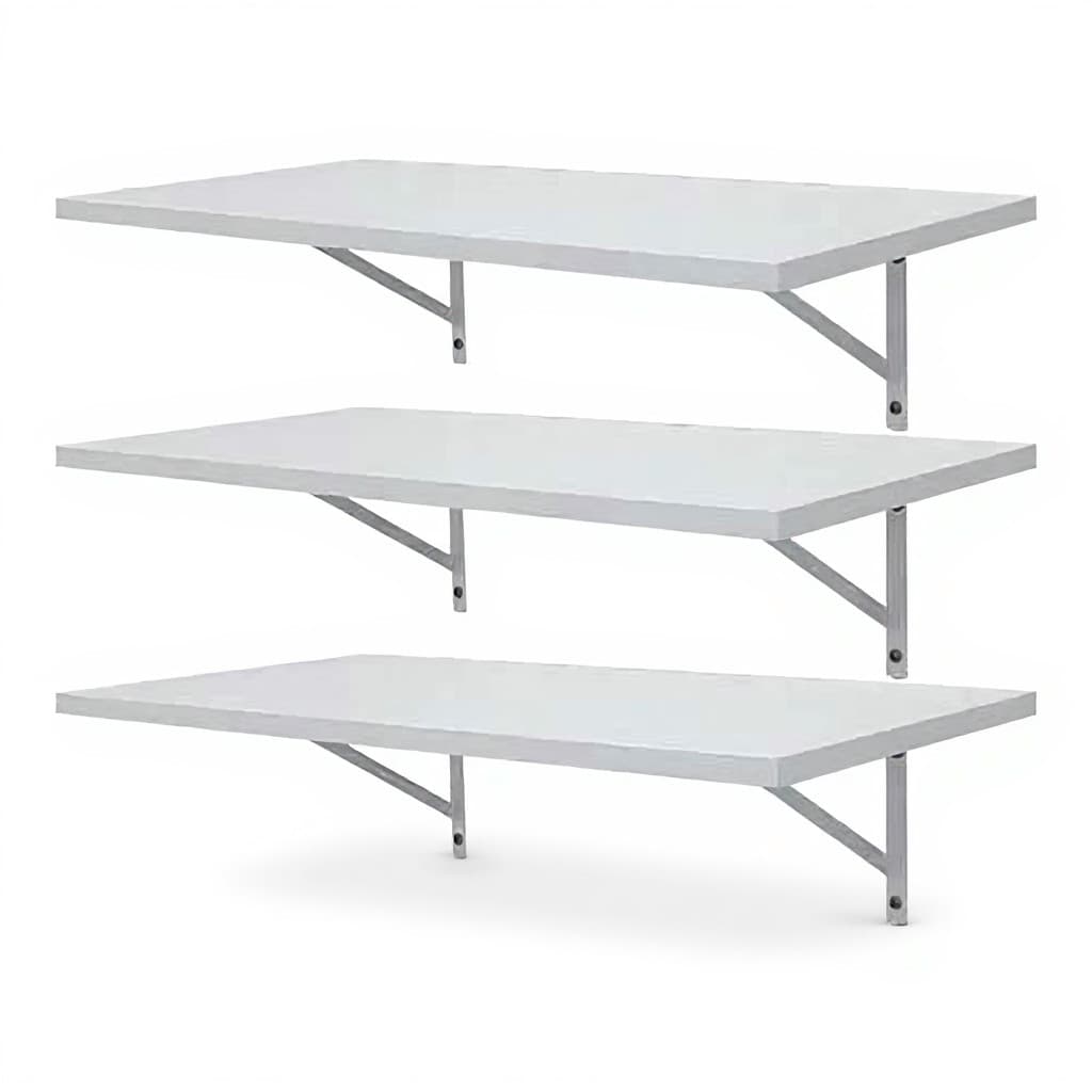 Prateleiras Brancas 60x30 com Suporte de Parede