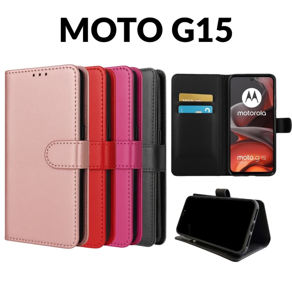 Capa Capinha Carteira Para Motorola Moto G15