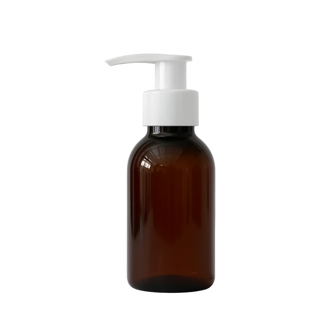 Kit 10 Frascos Pet 60ml Âmbar com Válvula Pump para Sabonete/Shampoo