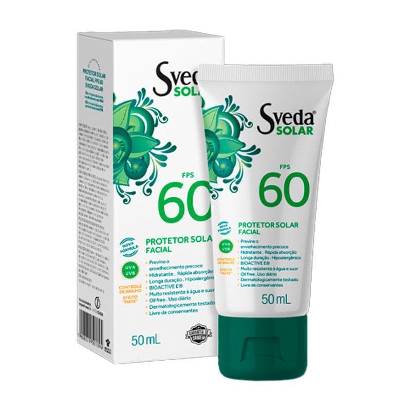 Protetor Solar Facial Sveda Solar FPS60 50ml