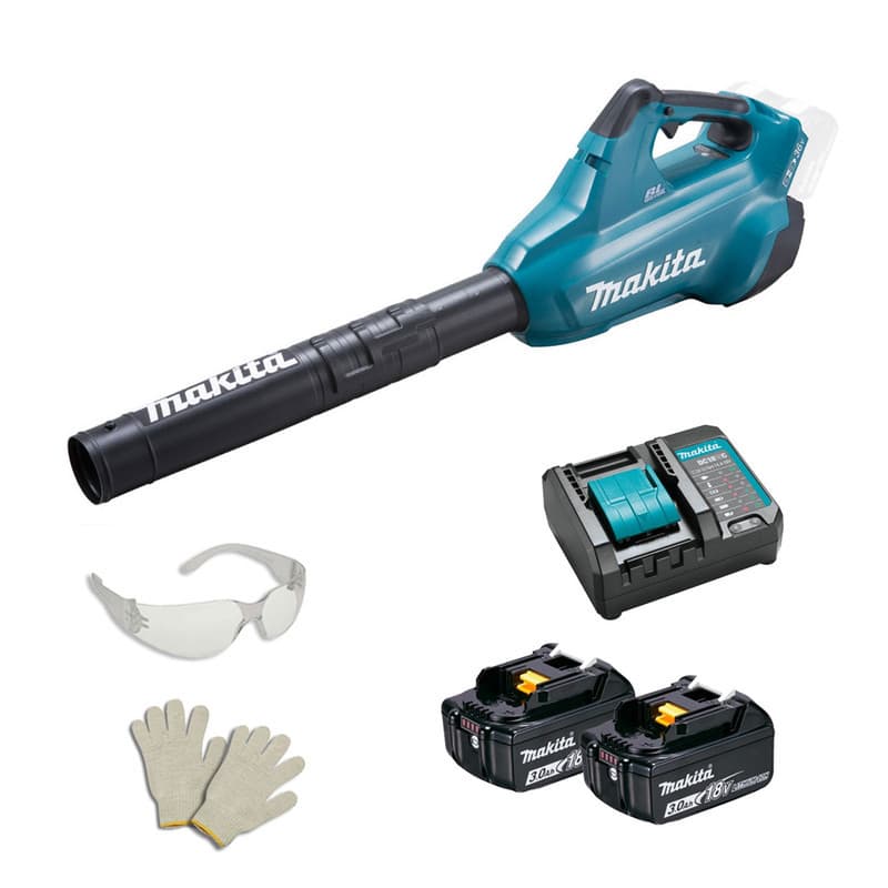 Soprador Folhas DUB362Z Makita 36V Brushless 2 Baterias Carregador Kit Completo Potente