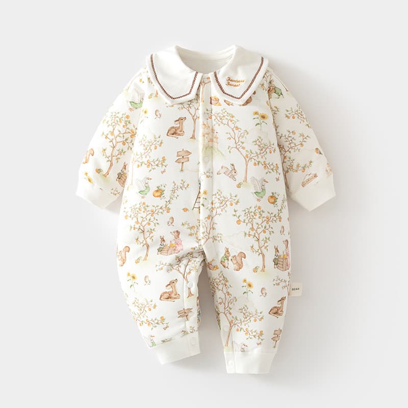 Bebê bebê menina roupas outono inverno 60g acolchoado bebê menino puro algodão engrossado quente macacão algodão acolcho