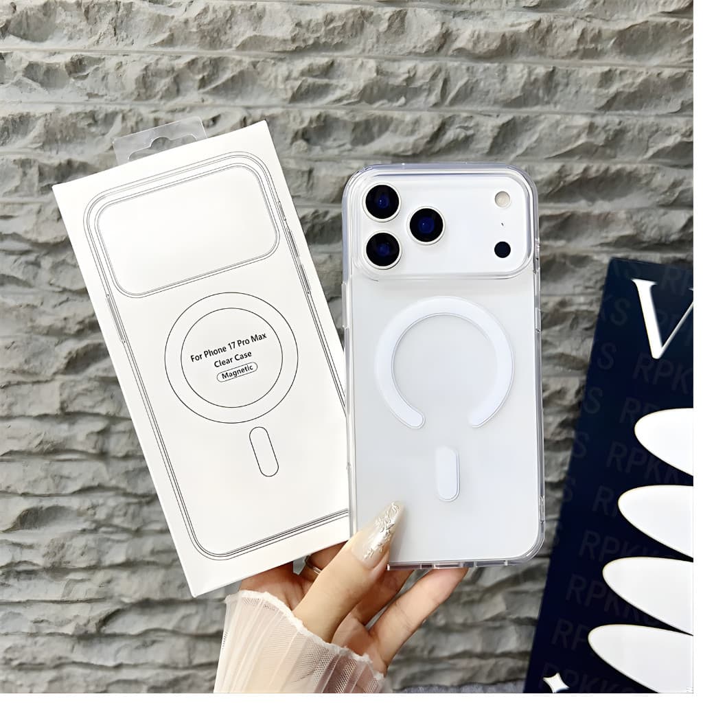 Capa Para IPhone 18 Pro max, 18 pro, 17 Pro, 17 Pro Max Case Magnética Magsafe Transparente Silicone