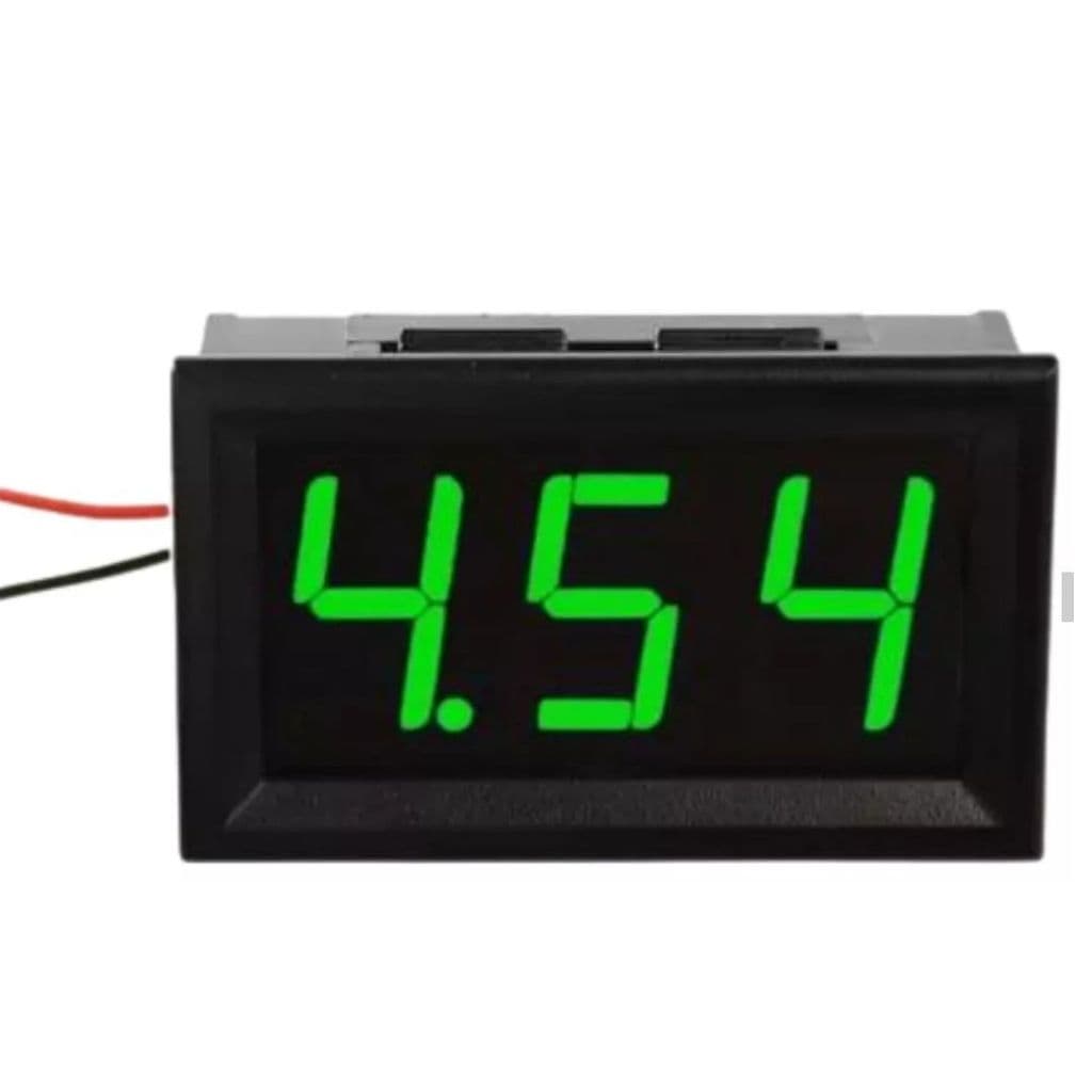 VOLTIMETRO DIGITAL DC 4,5V-32V VERDE