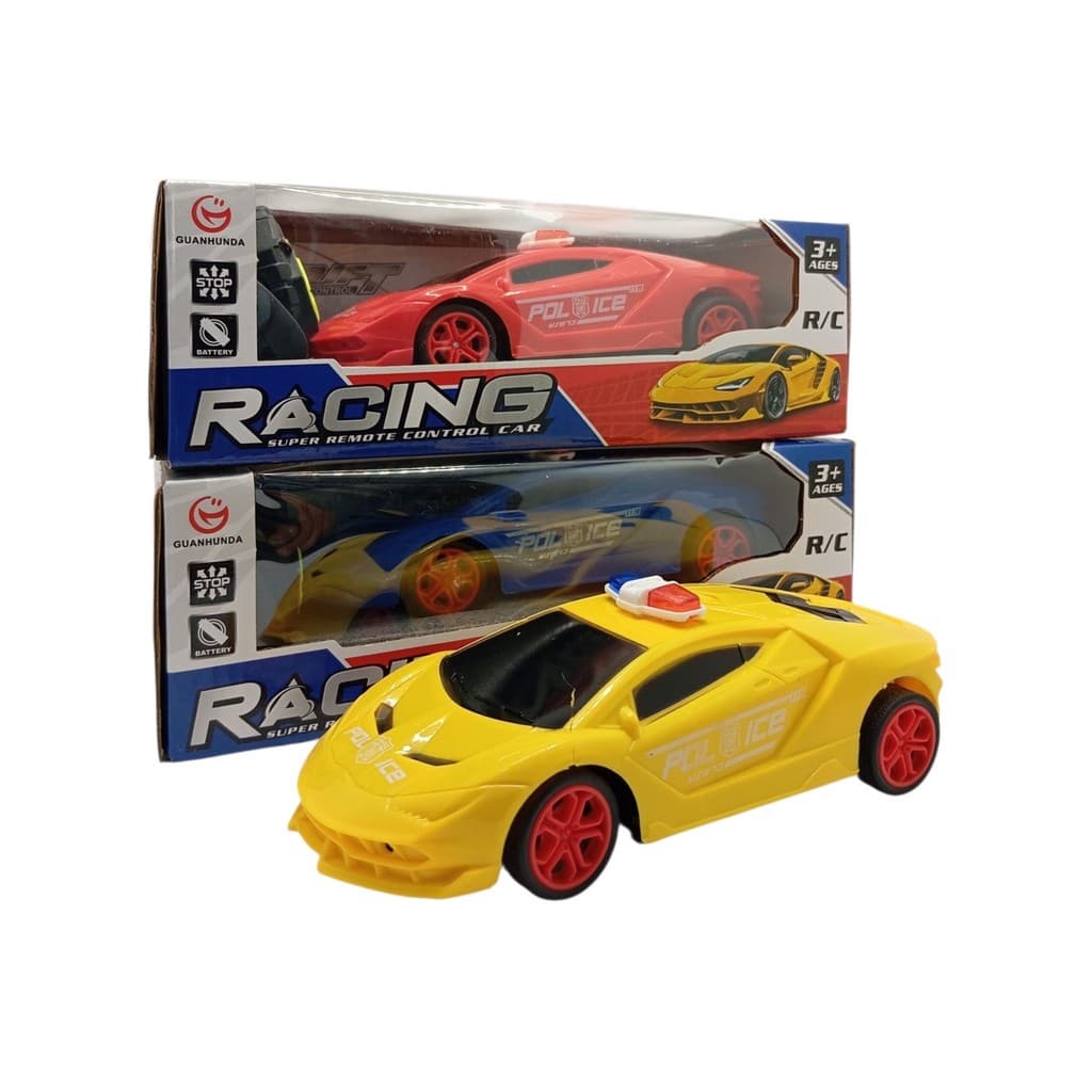 Brinquedo Carrinho Lamborghini Policia Controle Remoto 4 Canais