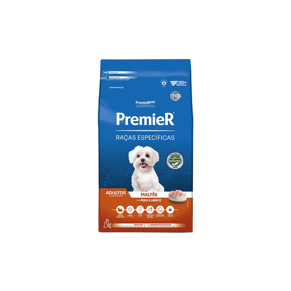 PREMIER RACAS ESPECIFICAS CAES ADULTOS MALTES PERU 2,5KG