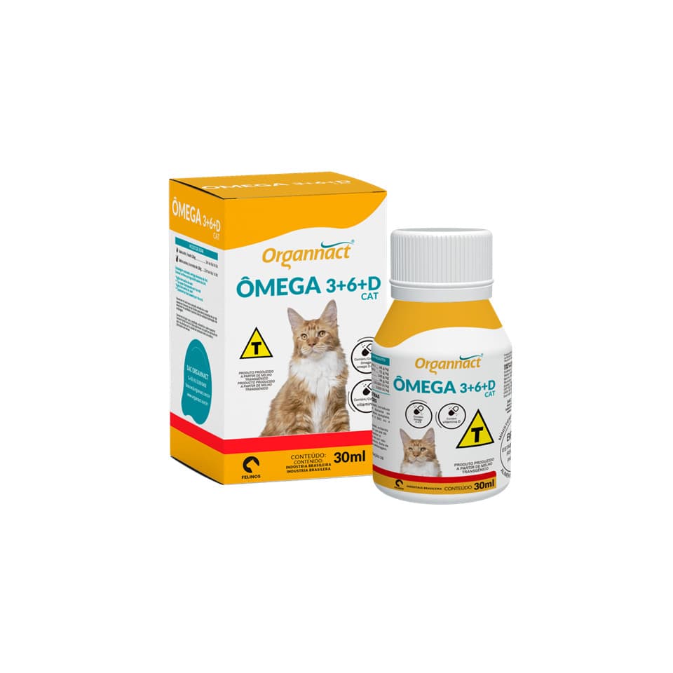 Omega 3+6+d Cat Suplemento Organnact 30ml
