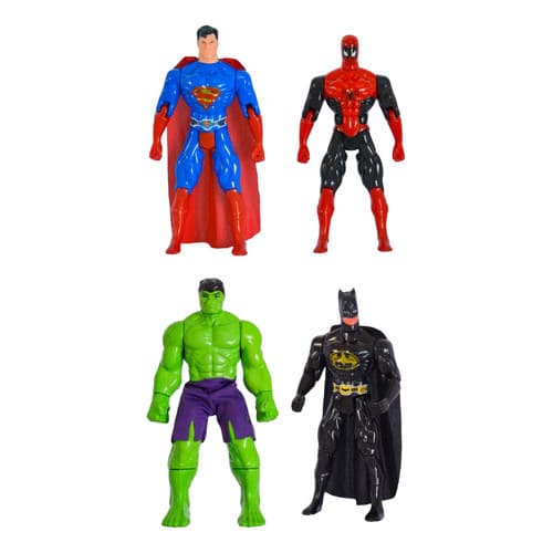 Kit 4 Bonecos Super-herois Articulados Grande 30 Cm