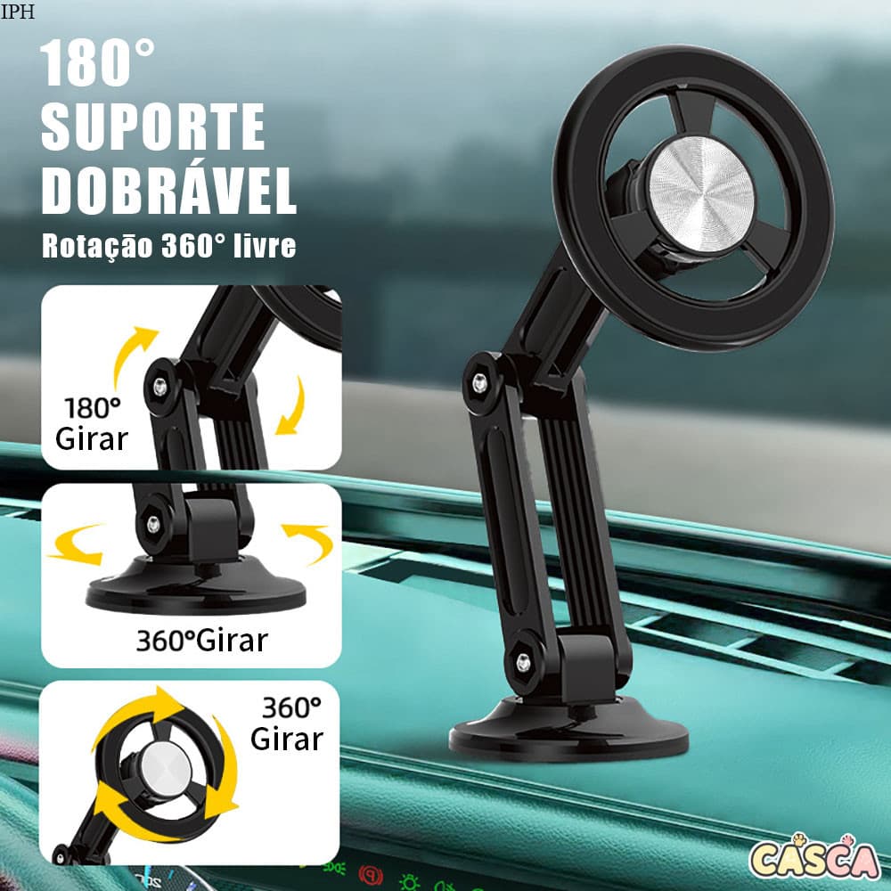 Suporte Celular Rotativo Magnético 360° Carro Casa Mesa ZJ007
