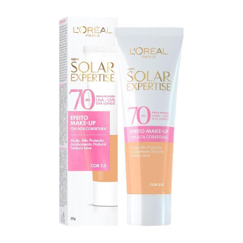 Protetor Solar Facial L'Oreal Paris Solar Expertise Efeito Make-Up FPS70 Cor 2.0 30g