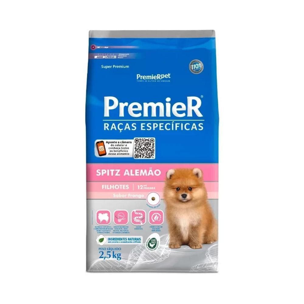 Raças Específicas Cães Filhotes Spitz Alemão 2,5Kg Premier