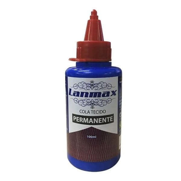 Cola Para Tecido Permanente 100ml Lanmax Confecção Costura Artesanato Patchwork DIY