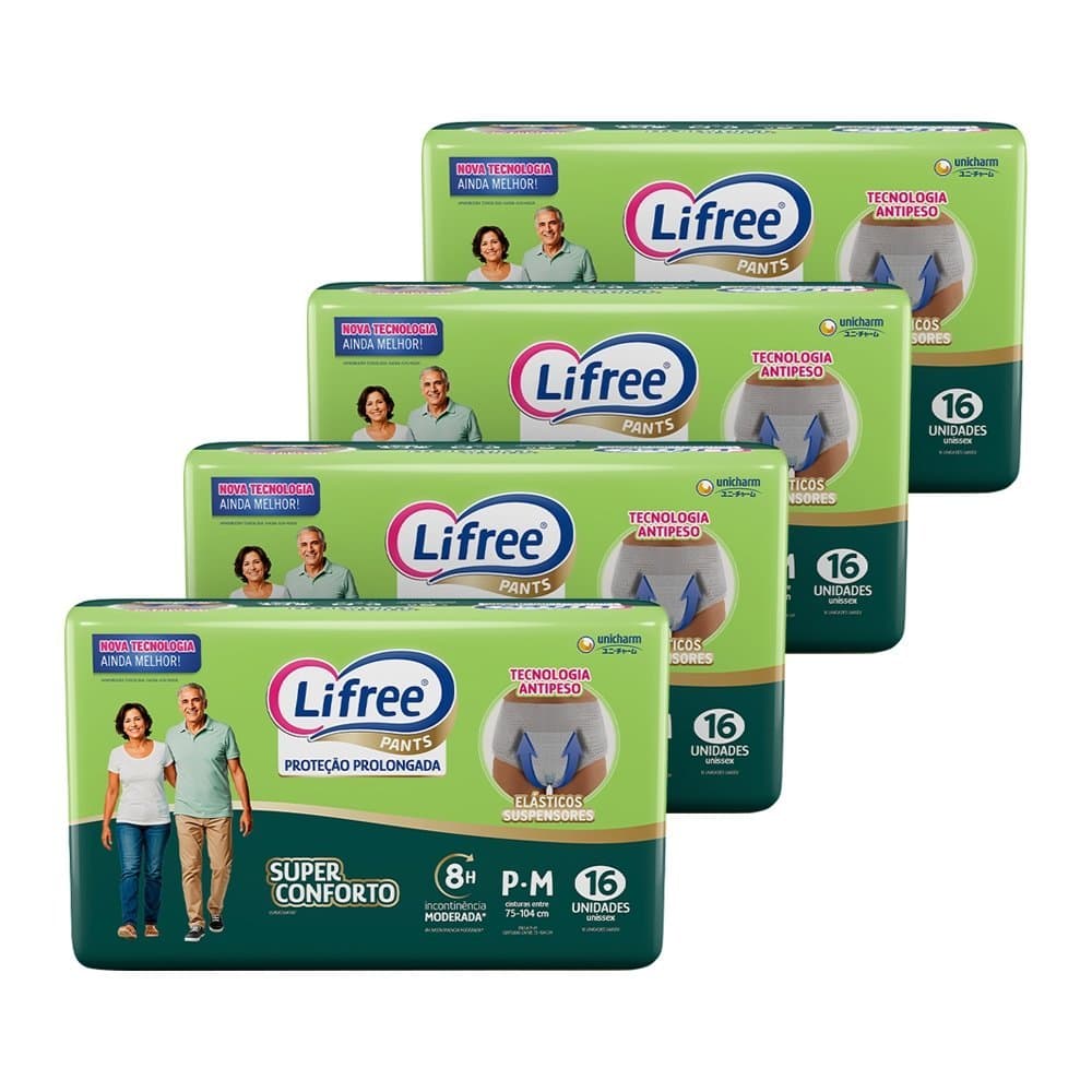 Fralda Descartável Lifree para Adulto Calça Super Conforto Jumbo